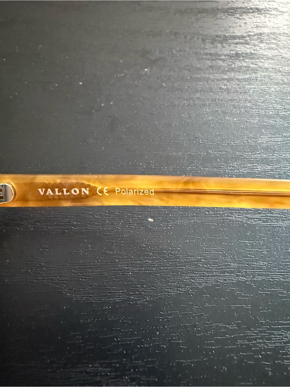 Vallon Tortoiseshell Round Men's Sunglasses - Amber Frame - Picture 4 of 4